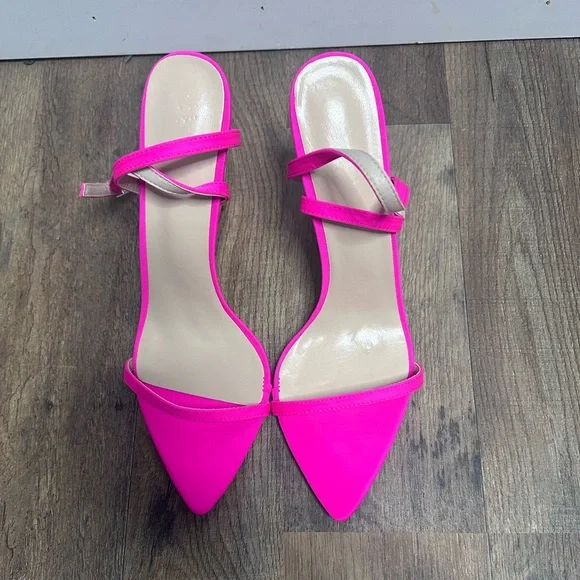 Hot pink 4 inch heels - Picture 3 of 5